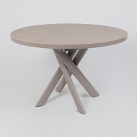 Стол раздвижной RONALDO-120 120(160) бежевый камень-HPL/капучино купить в Минске Стол раздвижной RONALDO-120 120(160) бежевый камень-HPL/капучино купить в Минске