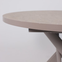 Стол раздвижной RONALDO-120 120(160) бежевый камень-HPL/капучино купить в Минске Стол раздвижной RONALDO-120 120(160) бежевый камень-HPL/капучино купить в Минске