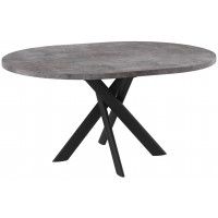 Стол раздвижной RONALDO-120 120(160) дымчатая керамика/черный купить в Минске Стол раздвижной RONALDO-120 120(160) дымчатая керамика/черный купить в Минске