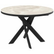 Стол раздвижной RONALDO-120 120(160) ONYX PREMIUM CER/черный купить в Минске