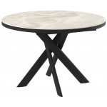 Стол раздвижной RONALDO-120 120(160) ONYX PREMIUM CER/черный