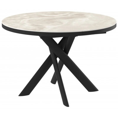 Стол раздвижной RONALDO-120 120(160) ONYX PREMIUM CER/черный купить в Минске