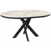 Стол раздвижной RONALDO-120 120(160) ONYX PREMIUM CER/черный купить в Минске