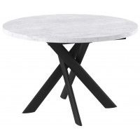 Стол раздвижной RONALDO-120 120(160) серый сланец/черный