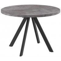 Стол раздвижной RONDO М-100 100(135) дымчатая керамика/черный