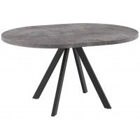 Стол раздвижной RONDO М-100 100(135) дымчатая керамика/черный купить в Минске