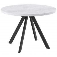 Стол раздвижной RONDO М-100 100(135) серый сланец/черный Стол раздвижной RONDO М-100 100(135) серый сланец/черный