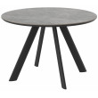 Стол Rondy-116 Dolmen Grey Premium Cer/черный в Минске