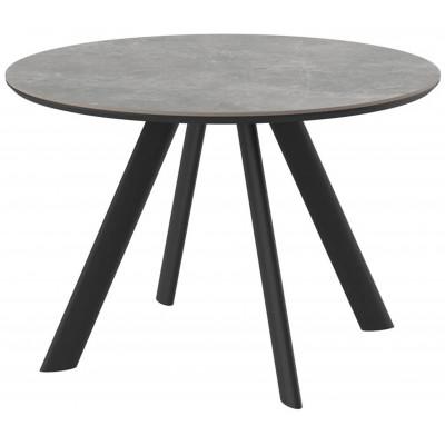 Стол Rondy-116 Dolmen Grey Premium Cer/черный в Минске