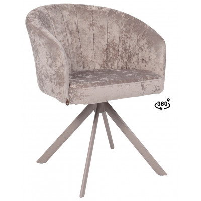 Стул поворотный SHELLY-R 360 m04 GREY BEIGE LUX/капучино купить в Минске