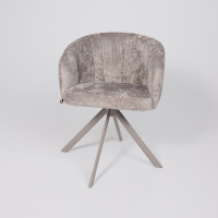 Стул поворотный SHELLY-R 360 m04 GREY BEIGE LUX/капучино купить в Минске