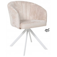 Стул поворотный SHELLY-R 360 m02 PEARL LUX/белый