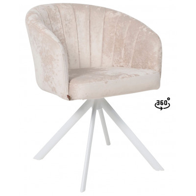 Стул поворотный SHELLY-R 360 m02 PEARL LUX/белый купить в Минске