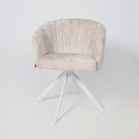 Стул поворотный SHELLY-R 360 m02 PEARL LUX/белый купить в Минске