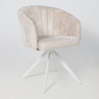 Стул поворотный SHELLY-R 360 m02 PEARL LUX/белый купить в Минске