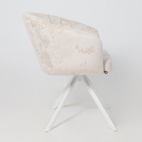 Стул поворотный SHELLY-R 360 m02 PEARL LUX/белый купить в Минске