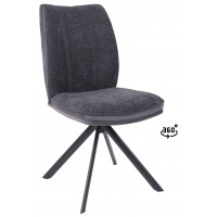 Стул поворотный SMART-R 360 g25 ANTRACITE шенилл LUX - d10 HEMATITE LUX/черный