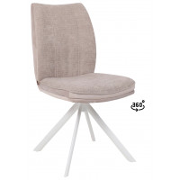 Стул поворотный SMART-R 360 g05 GREY BEIGE шенилл LUX - d07 PEARL GREY LUX/белый