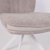 Стул поворотный SMART-R 360 g05 GREY BEIGE шенилл LUX - d07 PEARL GREY LUX/белый купить в Минске Стул поворотный SMART-R 360 g05 GREY BEIGE шенилл LUX - d07 PEARL GREY LUX/белый купить в Минске