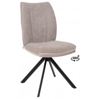 Стул поворотный SMART-R 360 g05 GREY BEIGE шенилл LUX - d07 PEARL GREY LUX/черный