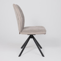 Стул поворотный SMART-R 360 g05 GREY BEIGE шенилл LUX - d07 PEARL GREY LUX/черный купить в Минске