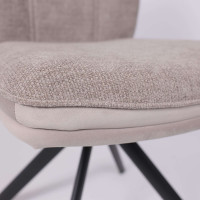 Стул поворотный SMART-R 360 g05 GREY BEIGE шенилл LUX - d07 PEARL GREY LUX/черный купить в Минске