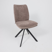 Стул поворотный SMART-R 360 g26 MOCCO шенилл LUX - d05 CAPPUCCINO LUX/черный купить в Минске