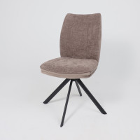 Стул поворотный SMART-R 360 g26 MOCCO шенилл LUX - d05 CAPPUCCINO LUX/черный купить в Минске