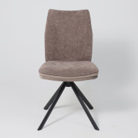 Стул поворотный SMART-R 360 g26 MOCCO шенилл LUX - d05 CAPPUCCINO LUX/черный купить в Минске