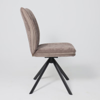 Стул поворотный SMART-R 360 g26 MOCCO шенилл LUX - d05 CAPPUCCINO LUX/черный купить в Минске