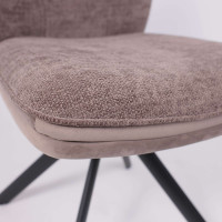 Стул поворотный SMART-R 360 g26 MOCCO шенилл LUX - d05 CAPPUCCINO LUX/черный купить в Минске