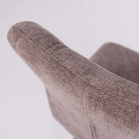 Стул поворотный SMART-R 360 g26 MOCCO шенилл LUX - d05 CAPPUCCINO LUX/черный купить в Минске