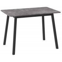 Стол раздвижной TIRK RADIAL-110 110(142)*70 дымчатая керамика/черный