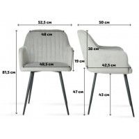 Стул Эмеральд классик горчичный (белый каркас) купить в Минске