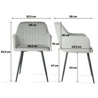 Стул Эмеральд классик светло-серый купить в Минске