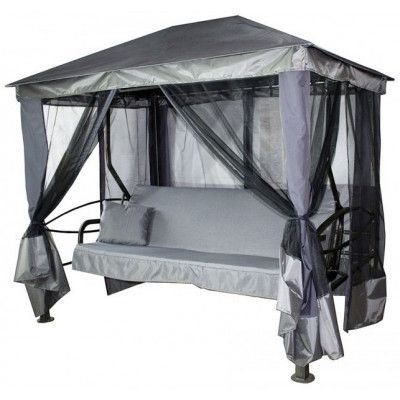 Качели-шатер МебельСад Сиеста Премиум c4200 серый