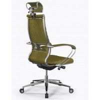Кресло Metta SAMURAI B2-13K (MSS3.2) оливковый (дизайнерские ролики) купить в Минске