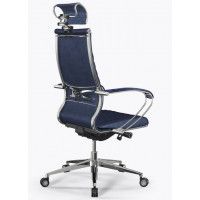 Кресло Metta SAMURAI B2-13K (MSS3.2) синий (дизайнерские ролики) купить в Минске