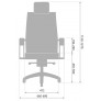 Кресло Metta SAMURAI B2-13K (MSS3.2) темно-серый (дизайнерские ролики)