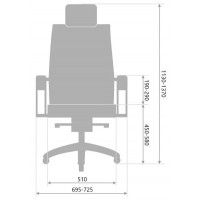 Кресло Metta SAMURAI L2-16D синий/черный купить в Минске