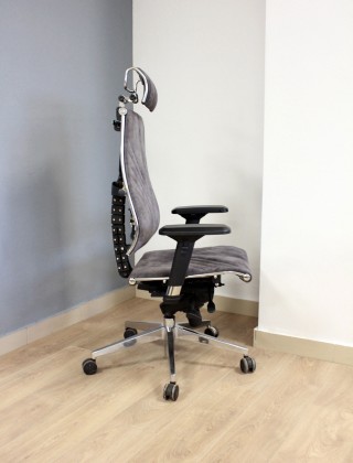 Кресло Metta Yoga Y 4DF B2-12D (велюр GoyaLE) серый