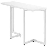 Стол-консоль Арлен 1 1100*380(760)*760 белый шагрень / белый