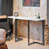 Стол-консоль Арлен 1 1100*380(760)*760 белый шагрень / графит купить в Минске Стол-консоль Арлен 1 1100*380(760)*760 белый шагрень / графит купить в Минске