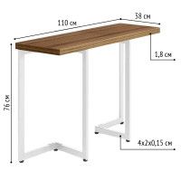 Стол-консоль Арлен 1 1100*380(760)*760 дуб табачный крафт / белый купить в Минске Стол-консоль Арлен 1 1100*380(760)*760 дуб табачный крафт / белый купить в Минске