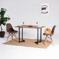 Стол-консоль Арлен 1 1100*380(760)*760 дуб табачный крафт / черный купить в Минске