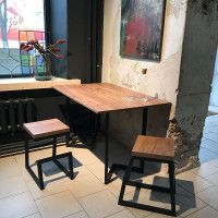 Стол-консоль Арлен 1 1100*380(760)*760 дуб табачный крафт / графит купить в Минске