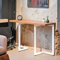 Стол-консоль Арлен 1 1100*380(760)*760 дуб золотой крафт / белый купить в Минске