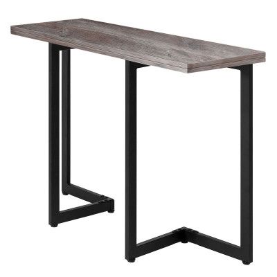 Стол-консоль Арлен 1 1100*380(760)*760 сосна пасадена / черный купить в Минске