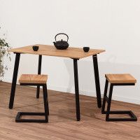 Табурет Арне 2 дуб золотой крафт / черный купить в Минске