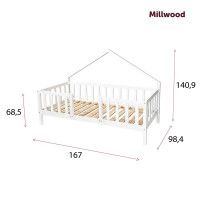 Кровать детская SWEET DREAMS 2110 (90x160) сосна белая купить в Минске Кровать детская SWEET DREAMS 2110 (90x160) сосна белая купить в Минске